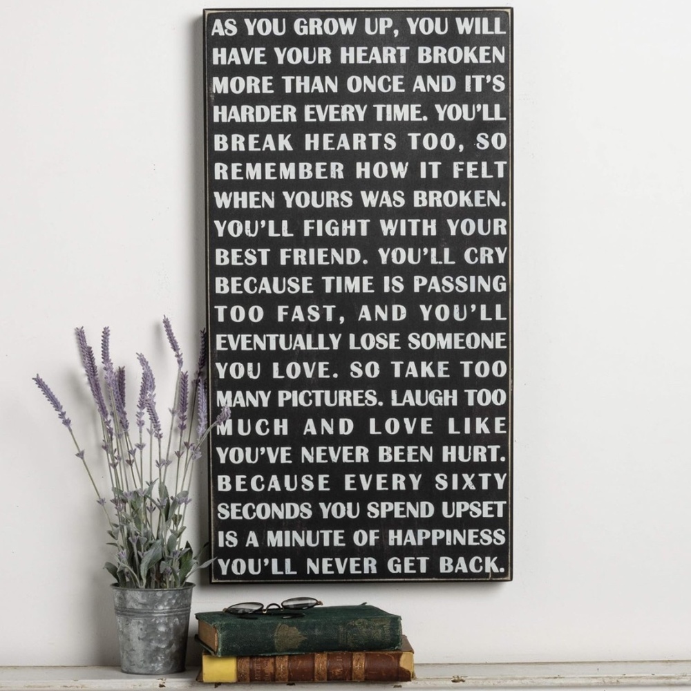 Primitives by Kathy Classic Large Box Sign, As You Grow Up